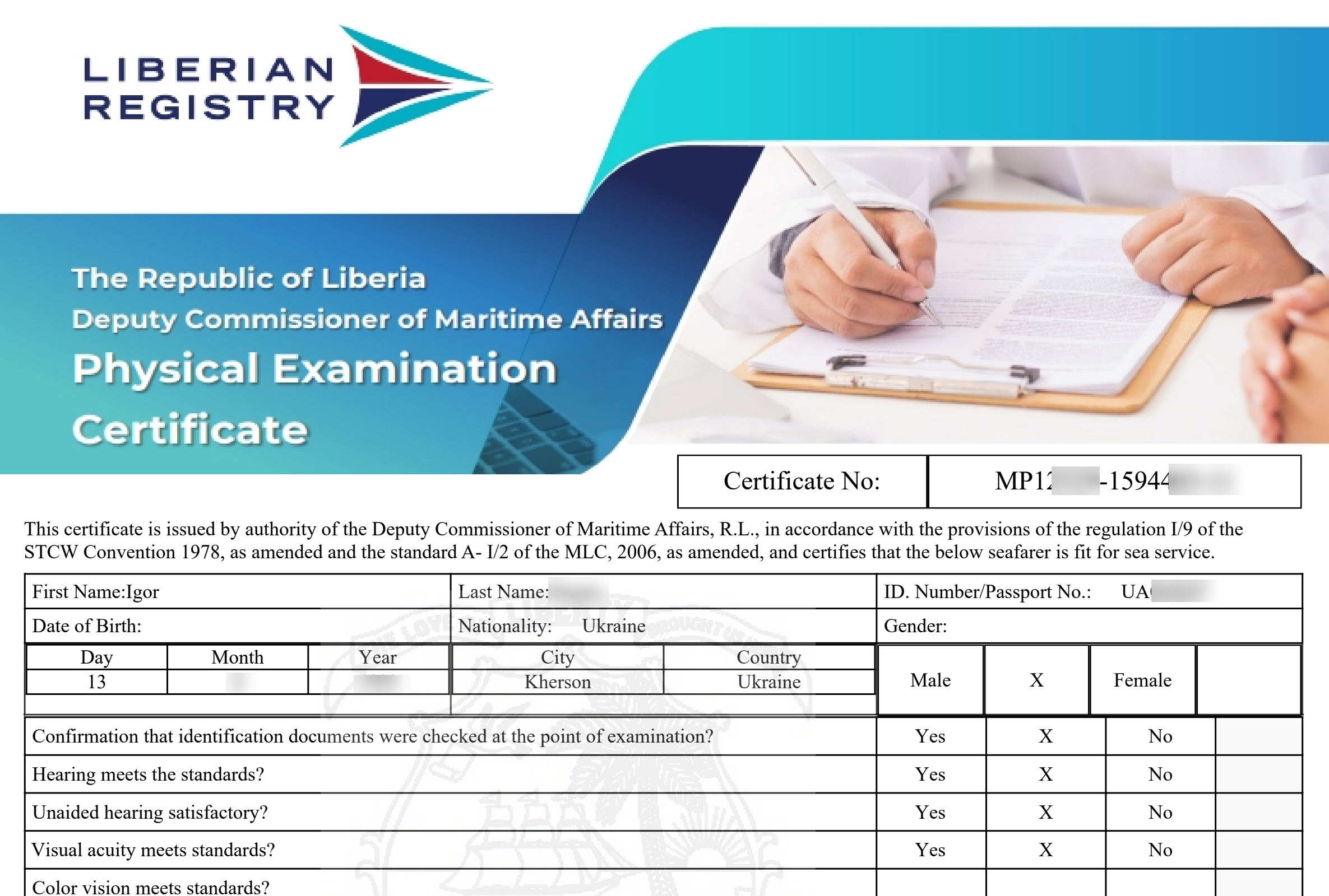 LiberiaMaritimeCertificate LiberiaMaritimeCertificate