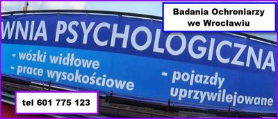 Badania psychologiczne Pracownika Ochrony