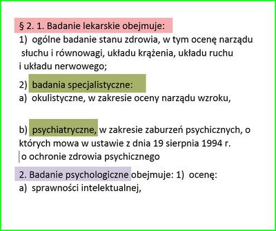 Zakres badań na licencję ochrony fizycznej
