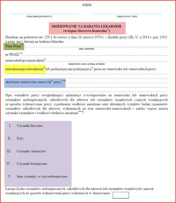 Skierowanie na badania profilaktyczne