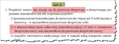 Określenie kierowców niezawodowych z Ustawy o Transporcie Drogowym