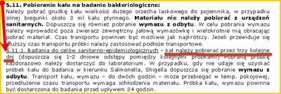 Pobieranie kału do książeczki sanepidowskiej