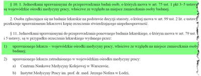 WOMP jest uprawniony do badań kierowców