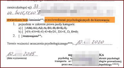 Pozytywne orzeczenie psychologiczne